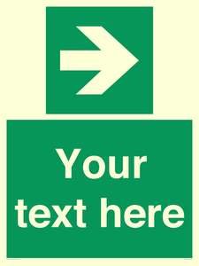 Custom Arrow Right Sign